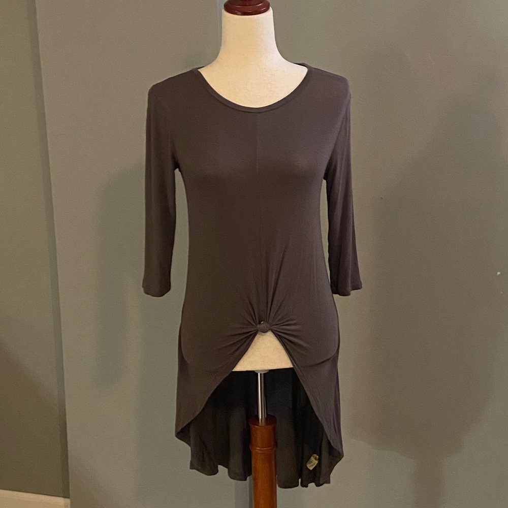 Deletta Knit Top (Tunic) from Anthropologie - XS - Olive